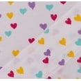 thumbnail image 3 of Your Zone Teens Jersey Hearts Sheet Set, Twin/Twin-XL, Multicolor, 3 Pcs, 3 of 5