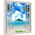thumbnail image 2 of Decorative Vintage Cassette Tape Light Switch Cover 1-Gang for Kitchen Living Room Bedroom Bathroom, Heat & Resistant, Easy Installation, 4.5 x 2.76 Inch Beach Ocean Window View-2, 2 of 7