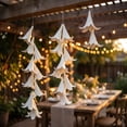 thumbnail image 2 of 10 Pieces Lightweight EVA Foam Lily Heads In Two Different Sizes, Pure White Hanging Floral Ornament for Wedding Ceiling Backdrop and Indoor Outdoor Party Scene Layout, 2 of 7