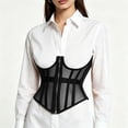 thumbnail image 3 of Duoif Wide Belts for Women Dresses Elastic Leather Lace Underbust Belts Vintage Stretch Belt, 3 of 8