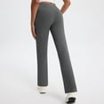 thumbnail image 3 of CQONEPT Womens Fleece Yoga Pants High Waist Straight Leg Leggings Lounge Butt Lifting Warm Outdoor Pant Dark Gray XL, 3 of 6
