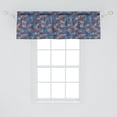 thumbnail image 2 of Ambesonne Fruit Window Valance, Fig Fruits Pattern Spring, 54" X 18", Blue Purple Grey, 2 of 3
