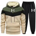 thumbnail image 2 of Conjuntos de chándales de otoño e invierno para hombre, Sudadera con capucha de manga larga + Pantalones para correr, trajes deportivos de dos piezas para correr, ropa deportiva informal, 2 of 5