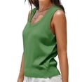 thumbnail image 4 of Womens Summer Sweater Vest Sleeveless Ribbed Knit Tank Tops Going Out Casual Basic Scoop Neck Tshirt, 4 of 6