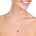 thumbnail image 3 of Galaxy Gold 14K Solid Gold 5 Carat Natural Citrine Necklace for Women - Rose Gold Fine Jewelry, 3 of 3