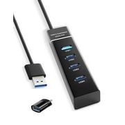 USB Hub, ApexOne 4-Port USB 3.0 Hub High Speed 5Gbps USB Splitter Adapter for PS4/PS5, Xbox One/360, Mouse, Keyboard, Laptop, Notebook PC, Moblie HDD, MacBook, Mac Pro/Mini, iMac, Surface Pro