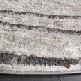 thumbnail image 3 of SAFAVIEH Meadow Savannah Wavy Marble Area Rug, Light Grey/Black, 6'7" x 6'7" Round, 3 of 8