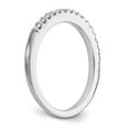 thumbnail image 6 of Solid 14k White Gold Lab Grown Diamond Wedding Band Ring Size 5 (.34 cttw.), 6 of 8