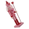 thumbnail image 5 of DEEPCRAFF Wooden Nutcracker Figurine with Heart Design for Valentine's Day Holiday Table Decoration, 5 of 8