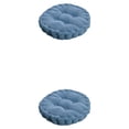 thumbnail image 2 of Almohadillas redondas de pana Wosthever 2Conjunto Azul, 2 of 6