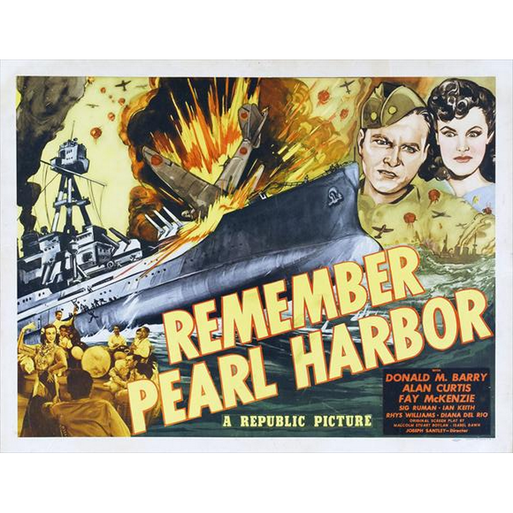 Remember Pearl Harbor movie POSTER (Style B) (27" x 40") (1942