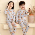 thumbnail image 4 of Pijamas térmicos de algodón para niños y niñas, ropa de dormir de Navidad para invierno, 4, 6, 8, 10, 12 y 14 años, 4 of 4