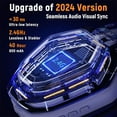 thumbnail image 6 of Wireless Gaming Headset 2.4GHz USB & Type-C Low Latency Gaming Headphones with Microphone for PC, PS5, PS4, Mobile, Switch, 6 of 9
