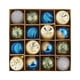 thumbnail image 3 of 16 Uds bolas de Navidad adornos decoración colgante de Navidad surtido de adornos de 6cm para recuerdos de fiesta de aniversario de compromiso Azul y verde, 3 of 8