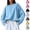 #0125-Black, variant on Favoffer Women Summer Round Neck Long Sleeve Pullover Top Loose Fit Casual Blouse Lightweight Daily Shirt Soft Knit Everyday Tunic Ladies Basic Long Sleeve Layering Tee