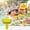 Yellow, variant on NWOKYZGH 1Pc Reusable Plastic Popsicle Holders, No Drip Ice Cream Cone Holder, Ice Pops Holder, Popsicle Dripcher, Prevents Sticky Hands and Messy Floors