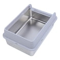 thumbnail image 1 of Caja De Acero Inoxidable Con Tapa, Caja De Para Gatos Del Metal 1.6L/2.8L, Caja De Antiadherente De Acero Inoxidable Con Lados Altos, Limpieza Fácil, 1 of 7