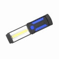 thumbnail image 3 of Linterna LED COB recargable de 3 W, luz de trabajo de emergencia para camping con soporte magnético azul, 3 of 14