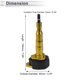thumbnail image 4 of Protector de guardabarros de rueda de aleación de aluminio de 10mm, slider de marco de motocicleta, 85mm, 195mm, tornillo, tono dorado, 1 juego, 4 of 7