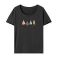 thumbnail image 1 of Camiseta para mujer con cuello redondo, camiseta básica de moda informal simple para ir de compras en la playa SG, 1 of 7