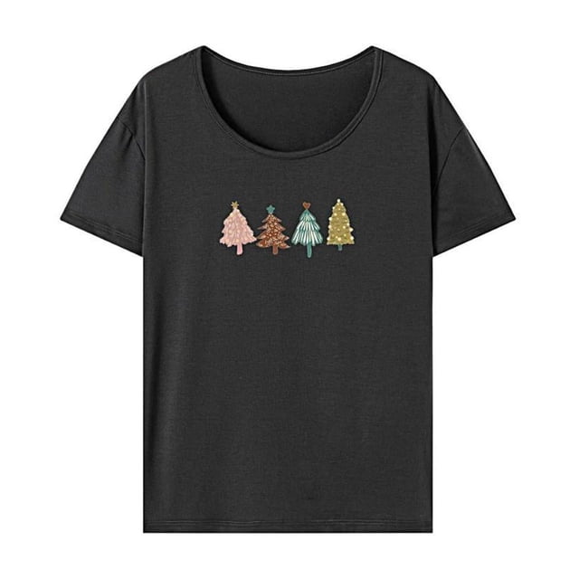 Camiseta para mujer con cuello redondo, camiseta básica de moda informal simple para ir de compras en la playa SG