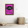 thumbnail image 2 of Framed VIP Lounge 9"x12" Metal Sign, Wall Decor for Studio or Office, Hand-Crafted from reclaimed materials, 2 of 3