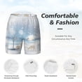 thumbnail image 4 of Kdxio Christmas Deer Print Men'S Swim Trunks With Compression Liner 7 Inch Inseam Quick Dry Swim Shorts, 4 of 7
