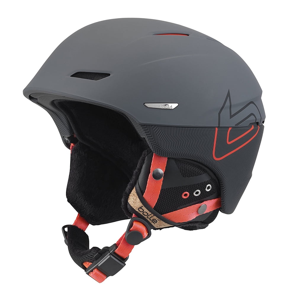Bolle Winter Millenium Soft Grey & Orange Knit 54-58cm 31508 Ski Helmet by Bolle