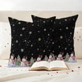 thumbnail image 3 of Black Christmas Snowman Outdoor Pillow Covers 16"x16" Set of 2,Waterproof Throw Pillow Covers for Patio Furniture,Winter Xmas Tree Snowflakes Decorative Cushion Pillowcases for Garden Couch Sofa, 3 of 9