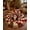 Type a, variant on 3D Christmas Rugs, Round Optical Illusion Area Mat with Santa Claus Swirl Pattern – Non-Slip Floor Carpet for Holiday Entryway & Living Room Decor