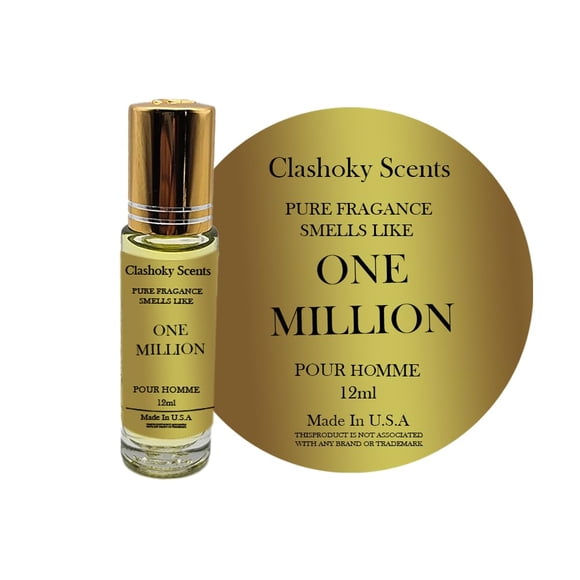 Perfume Oil Clashoky One Million Cologne para hombre, 12 ml