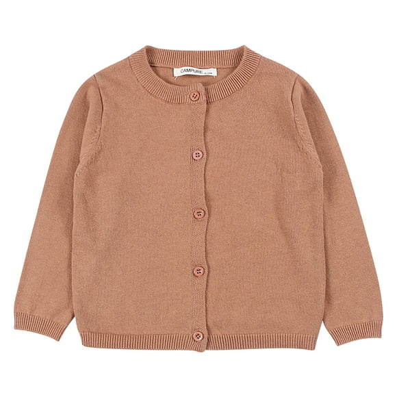 XZNGL Toddler Girl&boy Baby Infant Kids Autumn And Winter Sweater Candy Color Cardigan Solid Color Small Cardigan Childrens Sweater