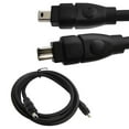 thumbnail image 2 of Yammee Efficient 4 Pin to 4 Pin Male to Male FireWire 400 Cable for Data Transfer, 2 of 7