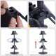 thumbnail image 4 of Soporte para mando de videojuegos de 3 niveles, soporte para auriculares, colgador ajustable para auriculares y mando de videojuegos para todos los accesorios universales de PC para videojuegos, 4 of 6