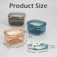 thumbnail image 3 of Multipurpose Denture Bath Case with Strainer Basket, Three Layered Denture Holder Cup to Clean and Soak, Retainer Box, False Teeth Container, 3 of 6