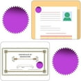 thumbnail image 5 of Purple Serrated Edge Certificate Seals Stickers 250Pc Award Labels, By Meiiso, Large Inventory!, 5 of 6