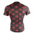 thumbnail image 4 of joogoo Red Checkered Black Pattern Men's Cycling Jerseys Mountain Bike Short Sleeve Tops 2XL, 4 of 7