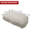 thumbnail image 5 of KBH Center Console Lid Armrest Replacement Cover for Cadillac SRX Accessories 2010-2016, Car Arm Rest Cover Skin Upholstery, Beige (Leather Skin Only), 5 of 6