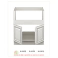 thumbnail image 2 of Sunny Wood Slb33fs-A Sanibel 33" Wide X 34-1/2" High Double Door Base Cabinet - White, 2 of 4