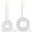 White, variant on Radicaln Travertine Marble Taper Candle Holders Set of 2 Elegant Candlestick Holders for Table Decor, Living Room & Home Centerpieces, Perfect for Pillar Candles & Gifts