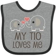 thumbnail image 3 of Inktastic My Tio Loves Me Childs Boys or Girls Baby Bib, 3 of 4