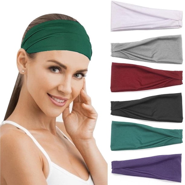 Advancent 6 pack/lote bandas para el cabello elegantes para mujeres bandas elásticas para Yoga y deportes bandas elásticas para el cabello Uniforme atlético 6 uds. Tipo 1