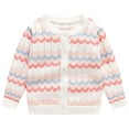 thumbnail image 4 of Odeerbi Infant Boys Girls Striped Cardigan Sweater Baby Cardigan Spring Fall Knitted Sweater Dressy Newborn Baby Cotton Sweater Outwear Tops Pink, 4 of 9