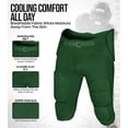 thumbnail image 2 of Exxact Sports Proline Youth Integrated Football Pants with 7 Flex Pads, Lightweight Football Practice Pants for Protection (YM, Dark Green), 2 of 7