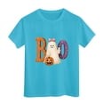 thumbnail image 6 of Xyant Halloween Shirts Toddler Girl Pumpkin Ghost Spooky Halloween T-Shirt Short Sleeve Kids Fun Tops,Size 2-3 Years, 6 of 6