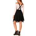thumbnail image 3 of Allegra K Women's Lace Hem Overalls Pinafore Dress Suspenders Skirts, 3 of 6