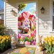 thumbnail image 4 of CaiYueKe Easter Door Cover Curtain Decoration for Spring Holiday Party, Bunny Egg Themed Hanging Door Banner Wall Decor, Festive Home Indoor Outdoor Welcome Sign with Religious Cross Pattern, 4 of 7