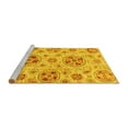 thumbnail image 2 of Ahgly Company Machine Washable Indoor Rectangle Abstract Yellow Modern Area Rugs, 5' x 7', 2 of 4