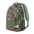 thumbnail image 3 of Bright Floral Print Student Backpack Lightweight, Multifunctional School Backpack with Romantic Rose and Peony Pattern, Adjustable Strap, Perfect for Everyday Use, 3 of 4