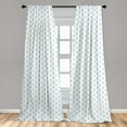 thumbnail image 5 of Ambesonne Anchor Curtains, Blue Vivid Pattern, Pair of 28"x84", Sky Blue White, 5 of 5